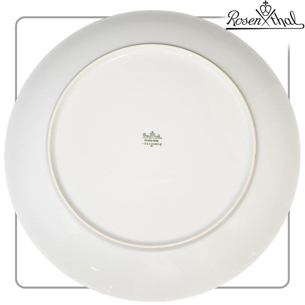 Rosenthal Blue Roses Large Plate - Picture 2 of 2